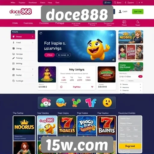 interface do usuário do site doce888 é intuitiva